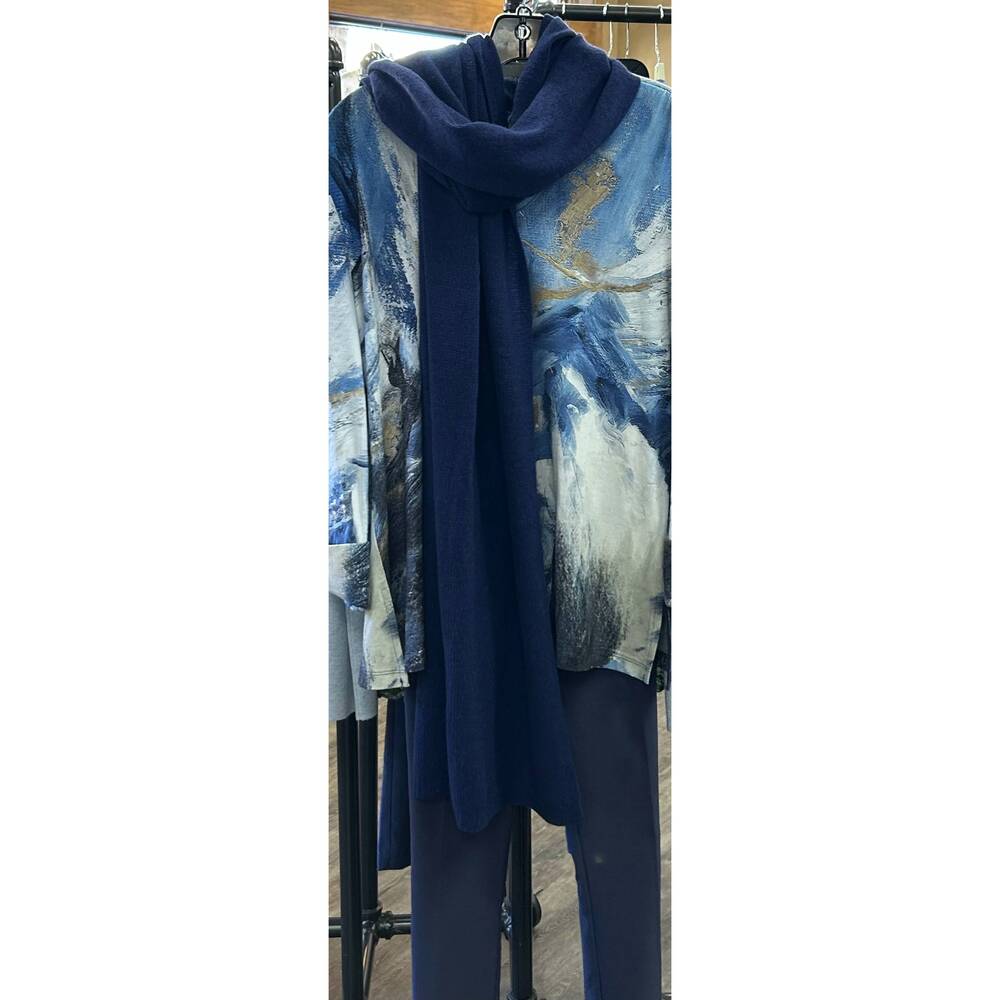 NEW ALASHAN CASHMERE women's cashmere essential scarf in midnight
